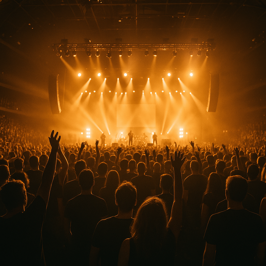 Festival-Atmosphäre mit Festivalbändchen